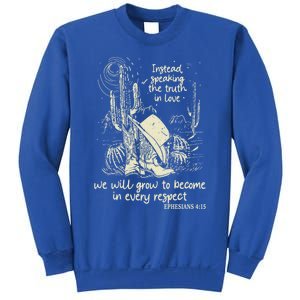 Speaking The Truth In Love Inspirational Christian Cow Gift Sweatshirt