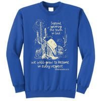 Speaking The Truth In Love Inspirational Christian Cow Gift Sweatshirt