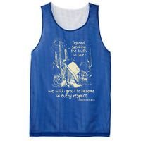 Speaking The Truth In Love Inspirational Christian Cow Gift Mesh Reversible Basketball Jersey Tank