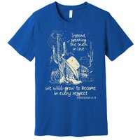 Speaking The Truth In Love Inspirational Christian Cow Gift Premium T-Shirt