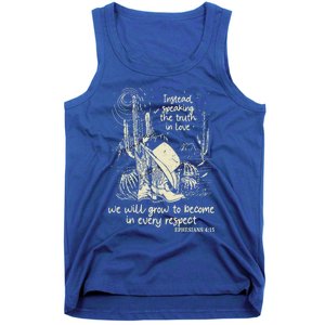 Speaking The Truth In Love Inspirational Christian Cow Gift Tank Top