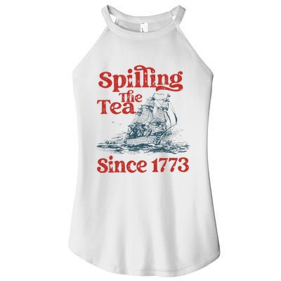 Spilling The Tea Since 1773 Patriotic History Teacher Women’s Perfect Tri Rocker Tank