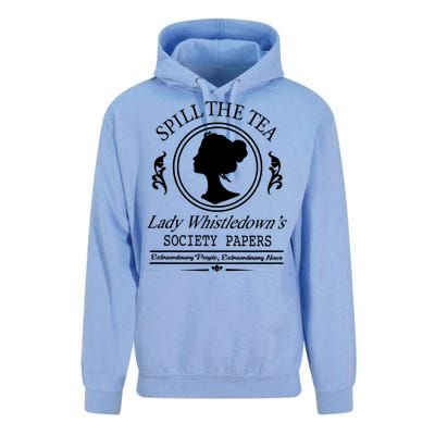 Spill The Tea Lady Whistledowns Unisex Surf Hoodie