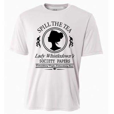 Spill The Tea Lady Whistledowns Cooling Performance Crew T-Shirt