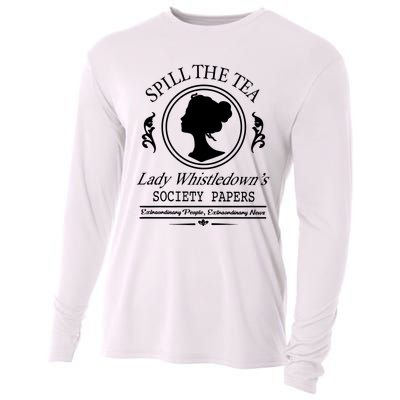 Spill The Tea Lady Whistledowns Cooling Performance Long Sleeve Crew