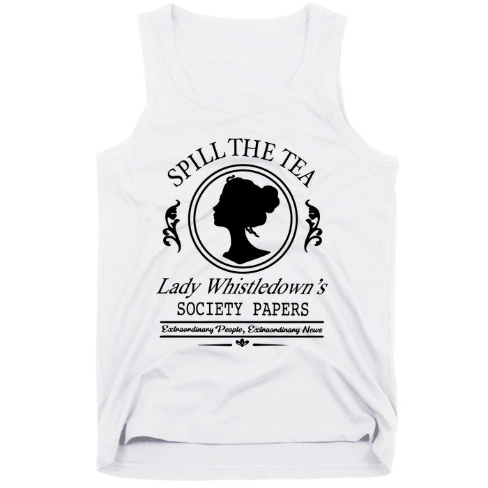 Spill The Tea Lady Whistledowns Tank Top