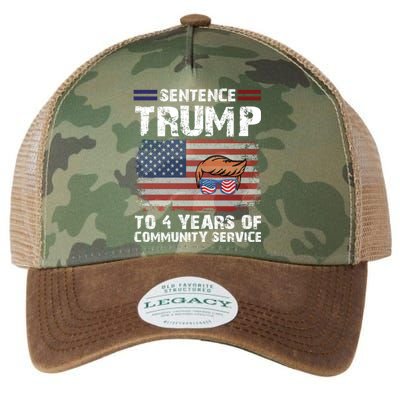 Sentence Trump To 4 Years Of Community Service Trump 2024 Cool Gift Legacy Tie Dye Trucker Hat