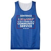 Sentence Trump To 4 Years Of Community Service Usa Flag Funny Gift Mesh Reversible Basketball Jersey Tank