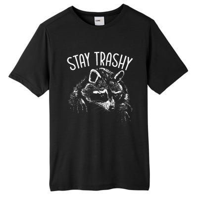 Stay Trashy Trash Pandas Raccoon Lover Wildlife Animal Tall Fusion ChromaSoft Performance T-Shirt