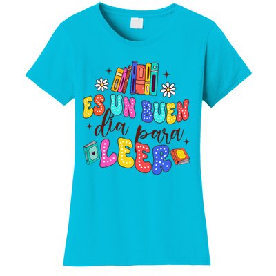 Spanish Teacher Teaching Maestra Es Un Buen Dia Para Leer Women's T-Shirt