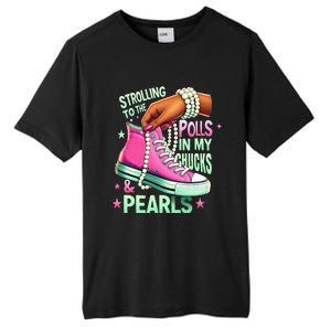 Strolling To The Polls In My Chucks & Pearls Tall Fusion ChromaSoft Performance T-Shirt