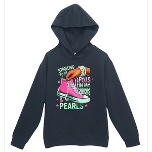 Strolling To The Polls In My Chucks & Pearls Urban Pullover Hoodie