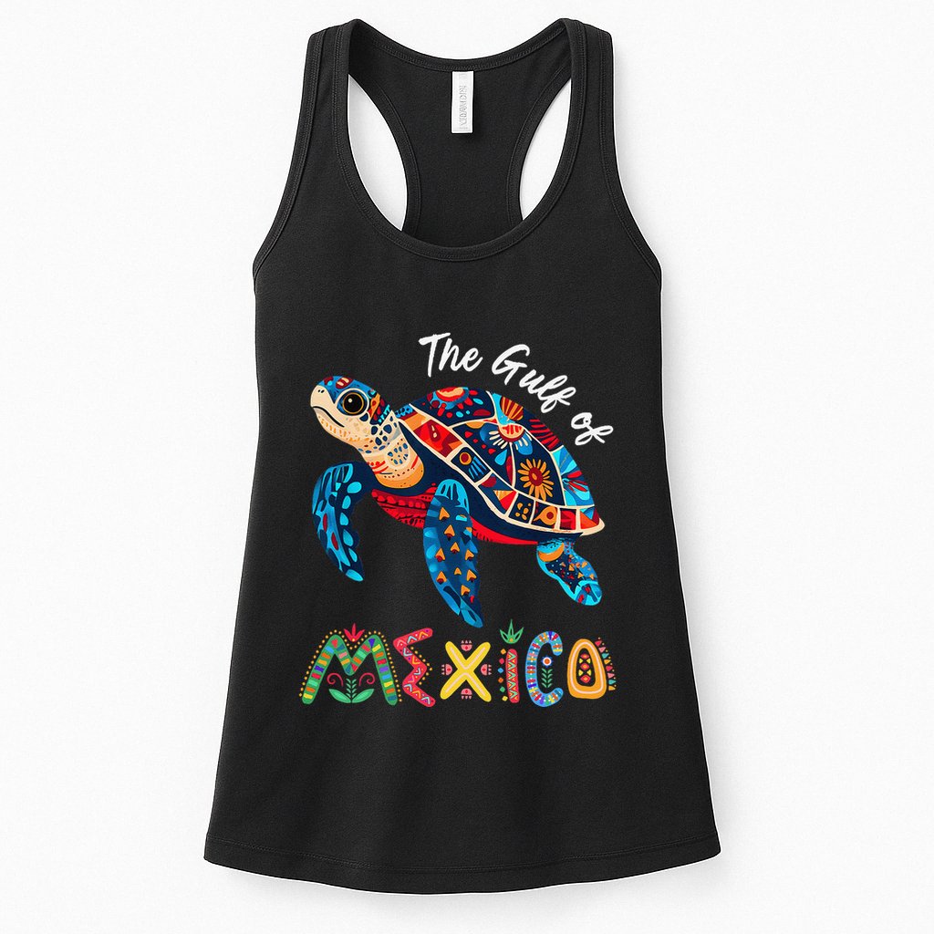 Sea Turtle The Gulf Of Mexico Forever El Golfo De MéXico .Png Womens Tank Top