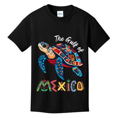 Sea Turtle The Gulf Of Mexico Forever El Golfo De MéXico .Png Kids T-Shirt