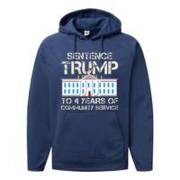 Sentence Trump To 4 Years Of Community Service Performance Fleece Hoodie