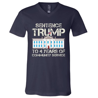 Sentence Trump To 4 Years Of Community Service V-Neck T-Shirt