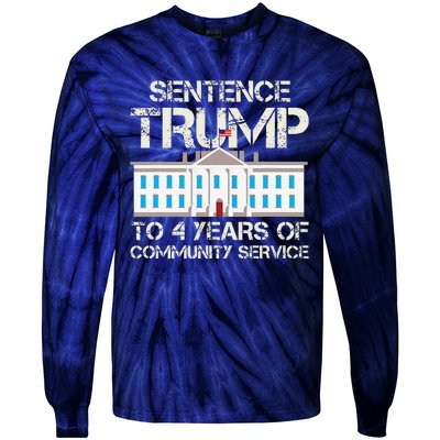 Sentence Trump To 4 Years Of Community Service Tie-Dye Long Sleeve Shirt