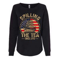 Spilling The Tea Since 1773 Patriotic History Teacher Womens California Wash Sweatshirt