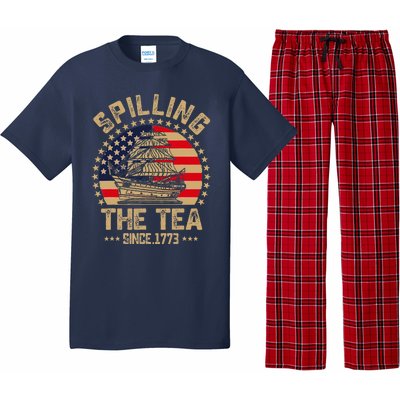 Spilling The Tea Since 1773 Patriotic History Teacher Pajama Set