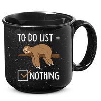Sloth Tired Todo List Nothing Lazy Sloth 15oz Campfire Ceramic Mug