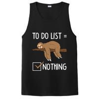 Sloth Tired Todo List Nothing Lazy Sloth PosiCharge Competitor Tank