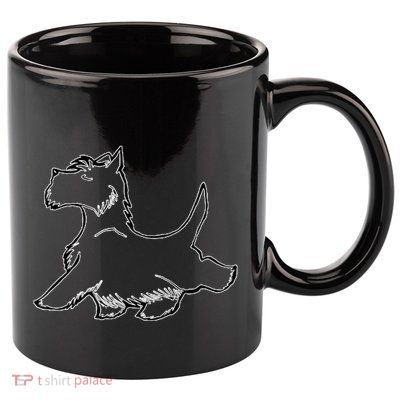 Scottish Terrier Tough Enough To Rock A Beard And Skirt 11oz C Handle Ceramic Mug