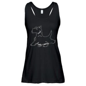 Scottish Terrier Tough Enough To Rock A Beard And Skirt Ladies Essential Flowy Tank