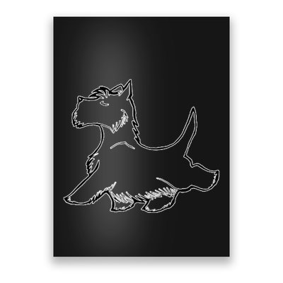 Scottish Terrier Tough Enough To Rock A Beard And Skirt Poster