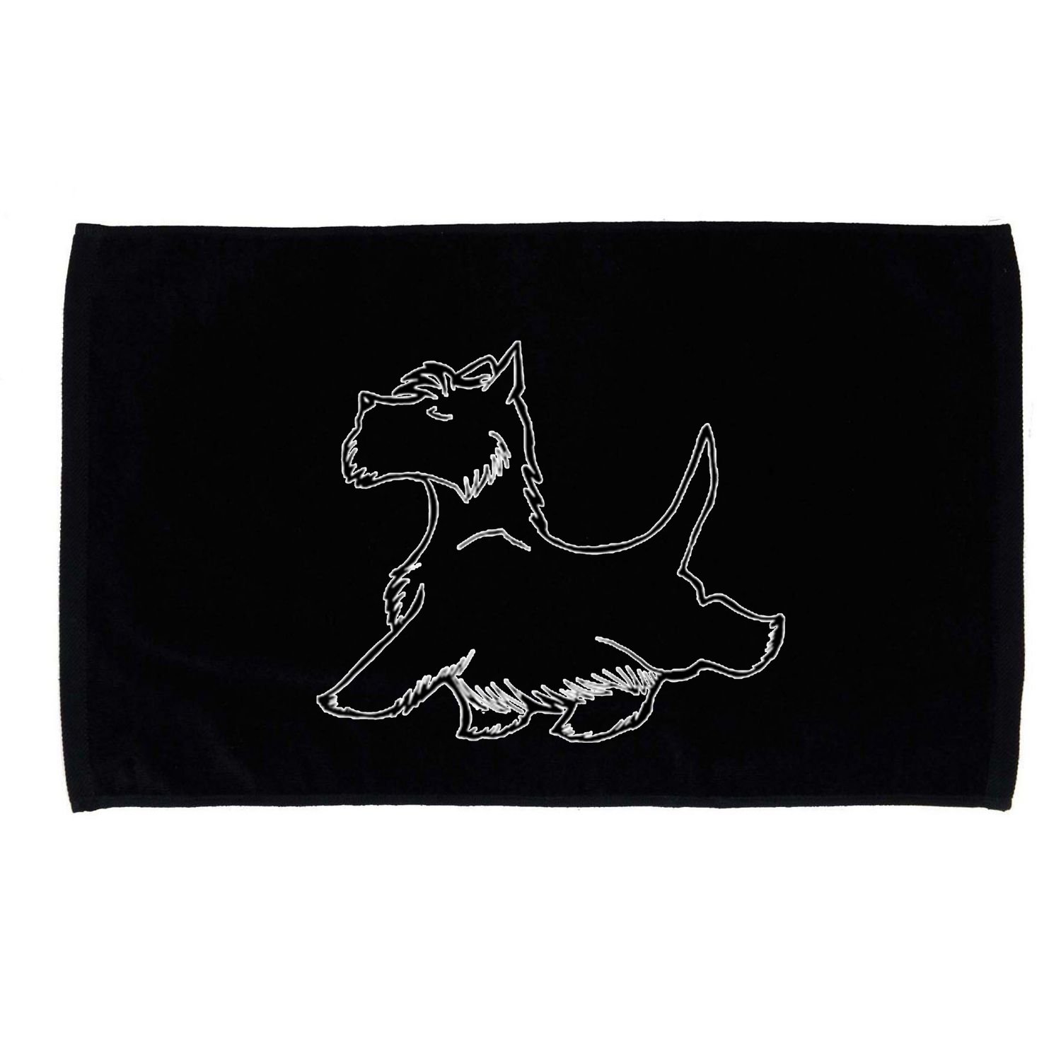 Scottish Terrier Tough Enough To Rock A Beard And Skirt Microfiber Hand Towel