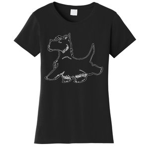 Scottish Terrier Tough Enough To Rock A Beard And Skirt Women's T-Shirt