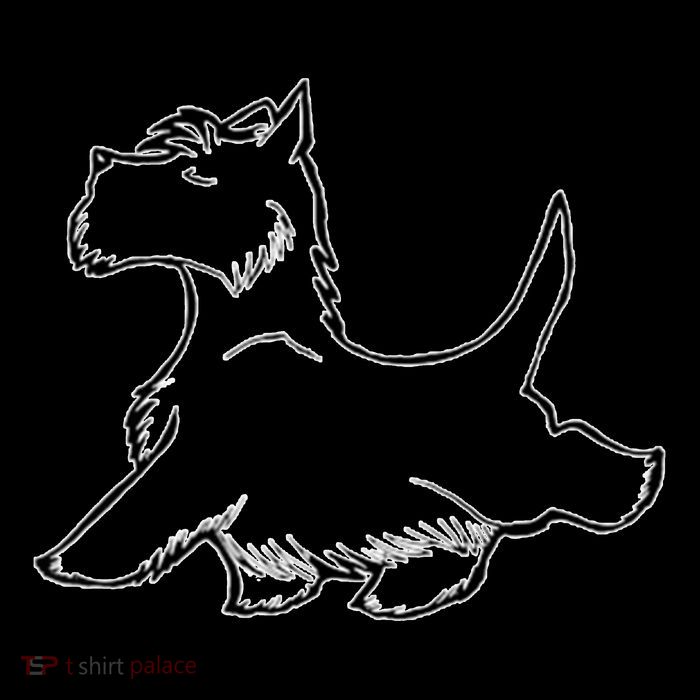 Scottish Terrier Tough Enough To Rock A Beard And Skirt Womens T-Shirt