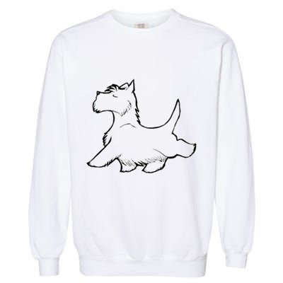 Scottish Terrier Tough Enough To Rock A Beard And Skirt Garment-Dyed Sweatshirt