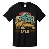 Sea Turtle Tortoise Dad Retro Vintage Best Turtle Dad Ever Kids T-Shirt