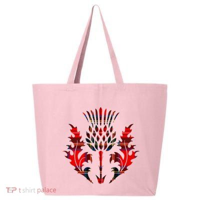 Scottish Tartan Thistle Emblem 25L Jumbo Tote