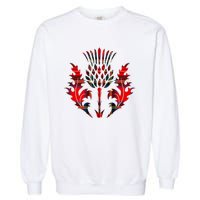 Scottish Tartan Thistle Emblem Garment-Dyed Sweatshirt