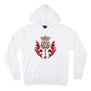 Scottish Tartan Thistle Emblem Hoodie