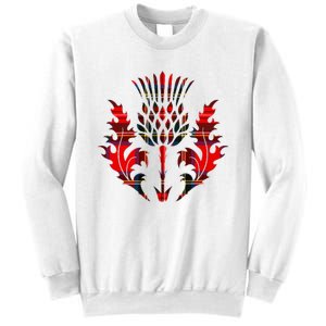 Scottish Tartan Thistle Emblem Sweatshirt