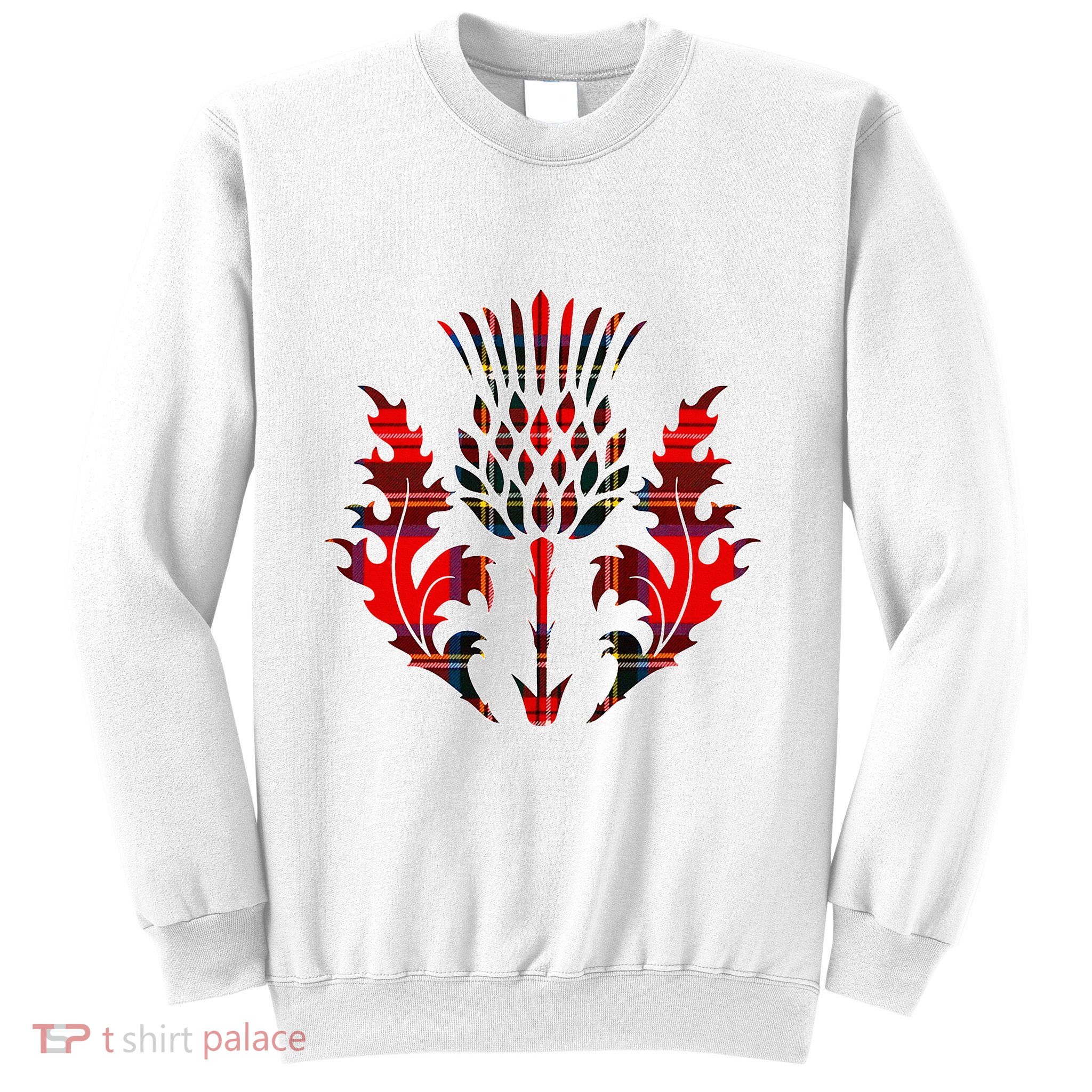 Scottish Tartan Thistle Emblem Sweatshirt