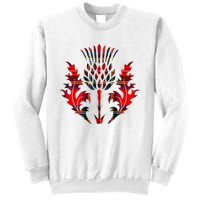 Scottish Tartan Thistle Emblem Sweatshirt