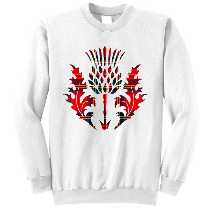 Scottish Tartan Thistle Emblem Sweatshirt