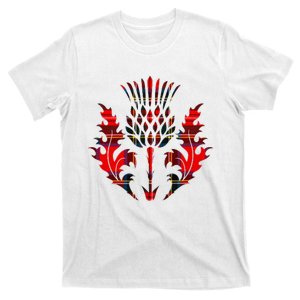 Scottish Tartan Thistle Emblem T-Shirt