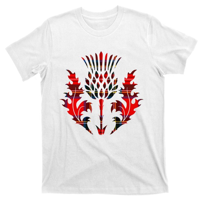 Scottish Tartan Thistle Emblem T-Shirt