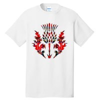 Scottish Tartan Thistle Emblem Tall T-Shirt