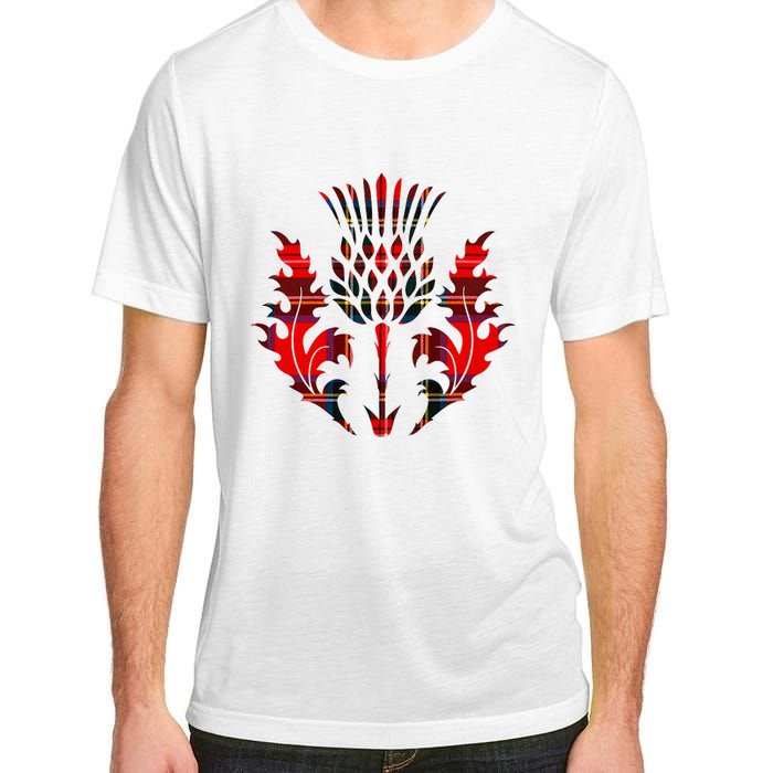 Scottish Tartan Thistle Emblem Adult ChromaSoft Performance T-Shirt