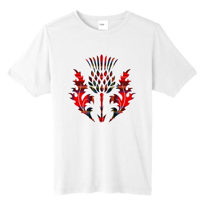 Scottish Tartan Thistle Emblem Tall Fusion ChromaSoft Performance T-Shirt