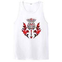 Scottish Tartan Thistle Emblem PosiCharge Competitor Tank