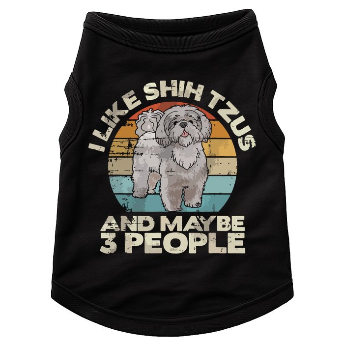 Shih Tzu T Funny Dog Lover Tee Retro Shih Tzu Doggie Tank