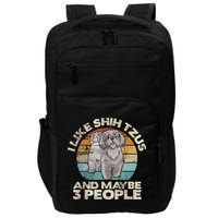 Shih Tzu T Funny Dog Lover Tee Retro Shih Tzu Impact Tech Backpack