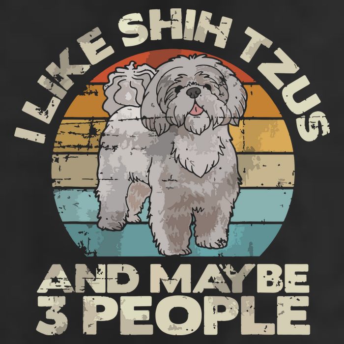 Shih Tzu T Funny Dog Lover Tee Retro Shih Tzu Beanie