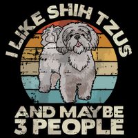 Shih Tzu T Funny Dog Lover Tee Retro Shih Tzu 16 in Basic Backpack